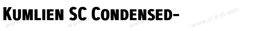 Kumlien SC Condensed字体转换